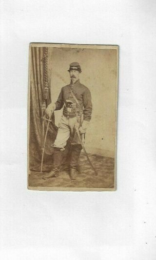 US CIVIL WAR SOLDIER CDV McCLELLANDS DRAGOONS 1860s PAREN SMITH ELOTA REDFIELD 4