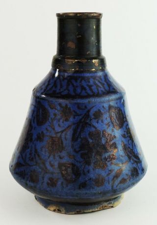 Safavid Persian Antique Lustre Pottery Bottle Vase 17th Century