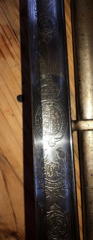 WW1 British Royal Artillery Numbered Model 1821 Officer ' s Sword by Wilkinson 8