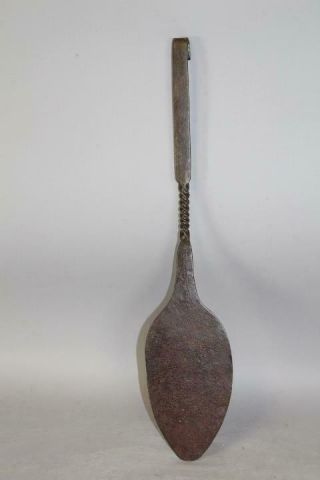 A Very Rare Late 17th C England Wrought Iron Hearth Bread Peel Old Surface