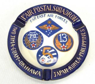 Post Wwii Us Army Air Forces 1st Air Postal Squadron Ashtray