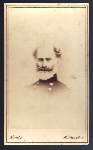 Civil War CDV of Union General Marsena Patrick by Brady 2