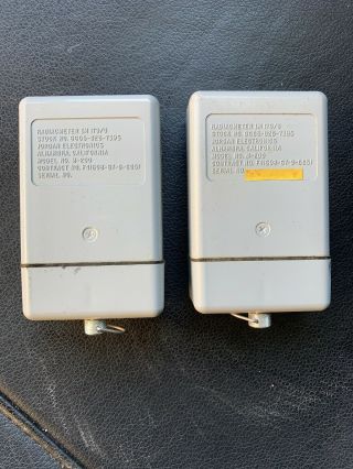 2 (Pair) Of Radiacmeter Im 179/u Jordan Electronics 2