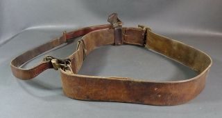 1939 A.  Lerch WWII German Officer Luger P08 Pistol Gun Holster Leather Belt&Strap 5