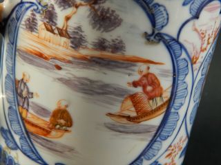 Rare Antique Chinese Export Famille Rose DRAGON SERPENT HANDLE Mug Tankard 1780 11