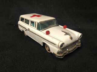 Japanese Bandai 1956 Ford Station Ambulance Car Japan Rare