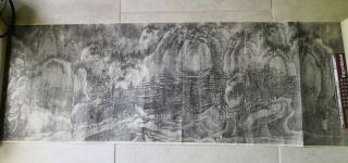 Vintage Scroll Print of Acient Chinese Landscape Painting - LONG 8