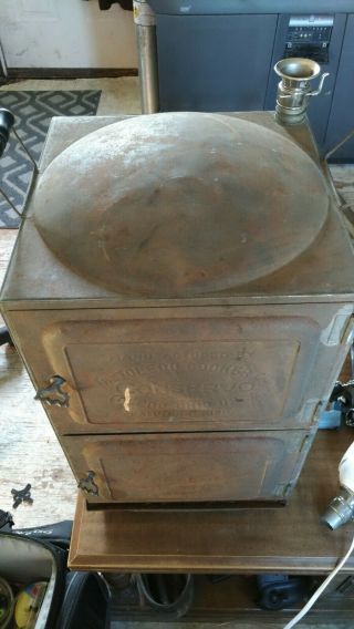 Antique 1907 Conservo Steamer Toledo Cooker Portable Stove Steam Canner Smoker 7