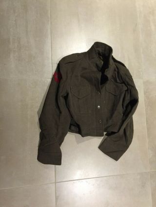 Ike Jacket Wool,  Olive,  Royal Canadian Army Cadet,  Old Stock,  Medium