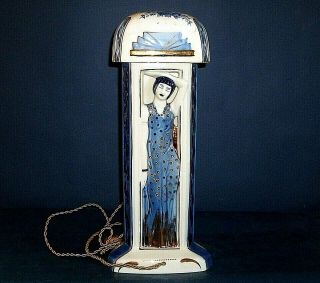 FRENCH ART DECO PERFUME LAMP/NIGHTLIGHT MADE BY DUCHAUSSY / LIMOGES: ROBJ ERA 2