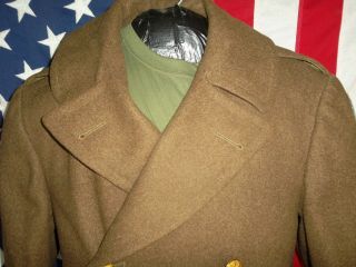 WWII United States Army Air Corp Trench Coat 1944 1st Air Force 38R 2