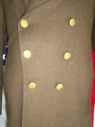 WWII United States Army Air Corp Trench Coat 1944 1st Air Force 38R 3