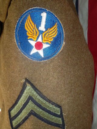 WWII United States Army Air Corp Trench Coat 1944 1st Air Force 38R 6