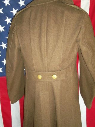 WWII United States Army Air Corp Trench Coat 1944 1st Air Force 38R 8