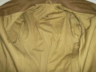 WWII United States Army Air Corp Trench Coat 1944 1st Air Force 38R 9