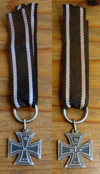 Imperial German Miniature Medal / Iron Cross 1870