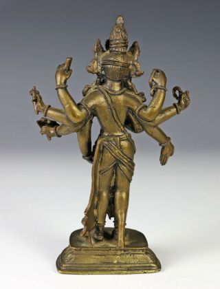 Antique Chinese Tibetan Bronze of Eight Armed Standing Bodhisattva 5