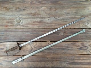 Emerson & Silver Civil War Sword With Scabbard: Non - Com.  Officer