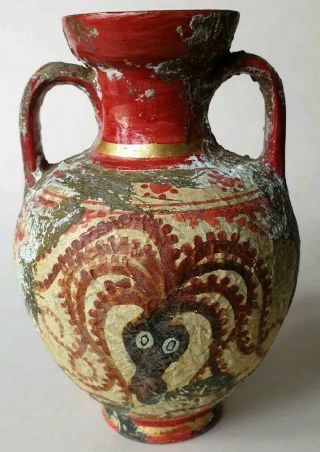 Ancient Greek Hellenistic Pottery Kantharos Vase 3rd Century Bc Chalice