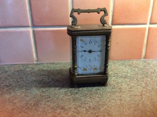 French Turn Of The Century Carrige Clock