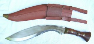 Ww1 Dated 1917 British Kukri Fighting Knife - Co.  I G Ii Broad Arrow W/ Sheath