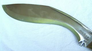 WW1 Dated 1917 British KUKRI Fighting Knife - Co.  I G II Broad Arrow w/ Sheath 4