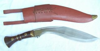 WW1 Dated 1917 British KUKRI Fighting Knife - Co.  I G II Broad Arrow w/ Sheath 5