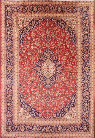 End - Of - Year Close - Out Vintage Floral Red Kashaan Persian Oriental Area Rug 9 