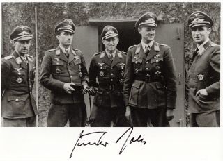 Gunther Rall Signed Group Photo.  Last One