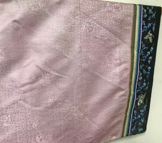 Old Chinese Womans Pink Silk Robe Jacket 3