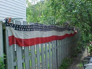 WWI Era US FLAG Stars,  Stripes PATRIOTIC PARADE BUNTING 17 ' x 2 ' 2