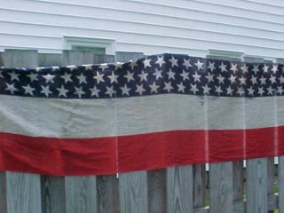 WWI Era US FLAG Stars,  Stripes PATRIOTIC PARADE BUNTING 17 ' x 2 ' 3