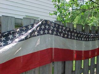 WWI Era US FLAG Stars,  Stripes PATRIOTIC PARADE BUNTING 15 ' x 2 ' 4