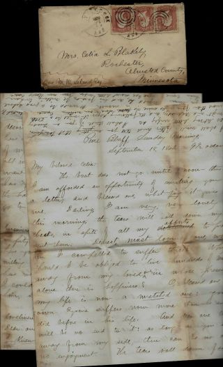 3rd Minnesota Infantry Civil War Letter From Pine Bluff,  Arkansas Great Content