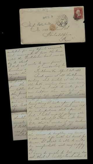 6th Pennsylvania Cavalry Civil War Letter - Content Yorktown,  Virginia