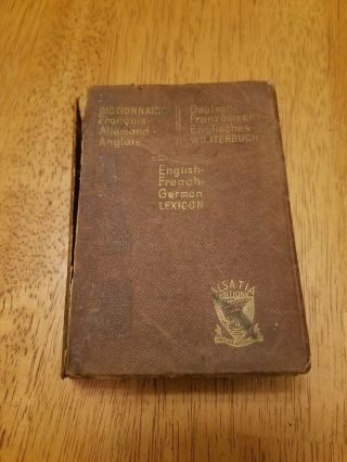 Ww2 German French English Lexicon (named To Soldier And Unit Rare)