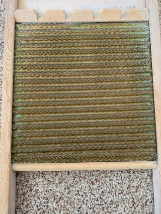 Vintage Antique National Washboard Co The Brass King NO.  801 Old Wash Board 7