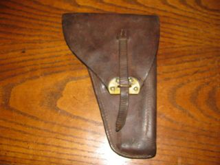 Finnish Browning Hipower Holster Brown Leather Sa Ww2 9mm Hi Power