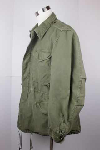 Vintage Mens M1951 Field Jacket Medium Size Army Military USA Green 6