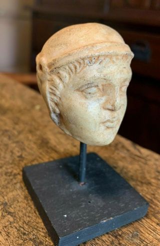 Ancient Roman Marble Head Helmeted Legionnaire 7