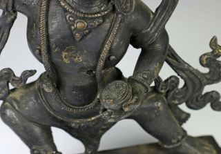 Large Antique Chinese Tibetan Bronze Statue of Dancing Figure 4