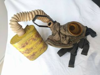 Ww1 Wwi American/u.  S.  Military Issued Cem Respirator/gas Mask -