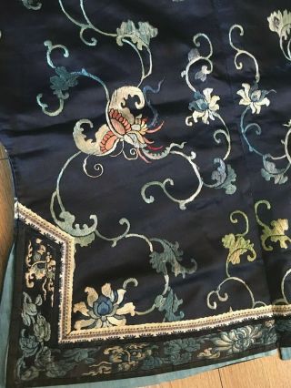 Chinese19thc Embroidered Childs Butterfly Robe 10