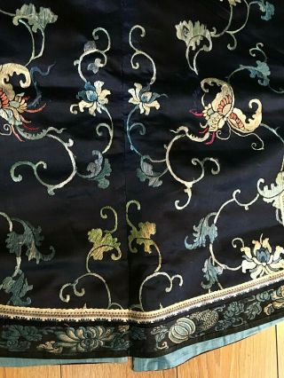 Chinese19thc Embroidered Childs Butterfly Robe 11