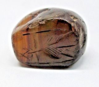 Seal Antique Agate Stone Bead Seal With Ancient Writing Middle East Bronze Age