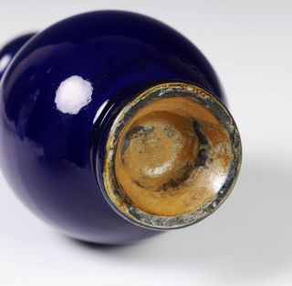 Antique Chinese Porcelain Aubergine Glazed Bottle Vase - 1700 ' s 7