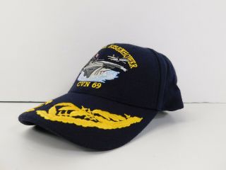 USS DWIGHT D.  EISENHOWER CVN - 69 Crest Official USA Navy HAT Blue Cap I LIKE IKE 11