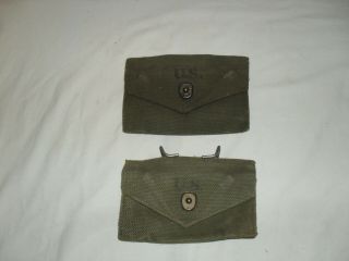 Vintage 1950s Military Army First Aid Pouches