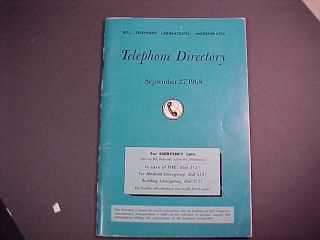 1968 All Bell Telephone Laboratory Locations Directory - Zeus - Nike - X,  Cold War