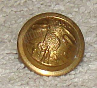 Stars,  Stripes on Shield Brass Button (Civil War Era) Scovill Mf ' g Co,  Waterbury 2